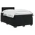 vidaXL Postelja boxspring z vzmetnico Črna 120 x 190 cm Žamet