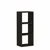 HANAH HOME Polica za knjige Canaria Black