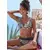 LASCANA Bikini zgornji del  kremna / rjava / črna