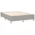Vidaxl Box spring postelja z vzmetnico svetlo siva 140x200 cm blago