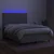 Vidaxl Box spring postelja z vzmetnico LED sv. siva 140x200 cm blago