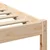 Vidaxl Konstrukcija postelje Rjava 140 x 200 cm Masivno borovo les