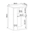 Hanah Home pomoćni sto Silent, 36 cm, antik / orah