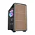 darkFlash Računalniška ohišje Darkflash DS900WD (črno) + 4 ventilatorji