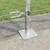 Heksagonalna ograda s betonskom osnovom 50 x 1,2 m Srebrna