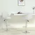 Vidaxl Barski stolčki 2 kosa belo umetno usnje