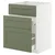 METOD / MAXIMERA Pod.element sudop. i 3front/2fioke, bela/Axstad sivozelena, 60x60 cm