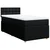 Vidaxl Box spring postelja z vzmetnico črna 100x200 cm blago