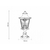 BBLINK 1031 Stubni Fenjer, 1xE27, IP44, Crni