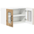 Vidaxl Kuhinjski element Umetni hrast 60 x 31 x 40 cm Konstruiran les