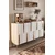 Hanah Home komoda Nota 120, 120 cm, hrast Sapphire / bela / zlatna