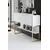 Aberto Design Komoda Luxe 120x80x30cm Zlatno-Bela