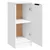 Greatstore Komoda bela 30x30x70 cm konstruiran les