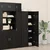 Highboard 2 pcs Crni hrast 80 x 42 x 185 cm