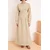 Trendyol Modest Ženska haljina Tctss26Eb00073, Bež