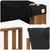 Set vanjskih sofa s jastukom 4 pcs Prirodna i crna