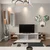Hanah home TV Komoda Zebra Hrast-Bela