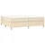 Vidaxl Box spring postelja z vzmetnico krem 200x200 cm blago