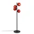 Opviq Podna lampa Benek-15-14531, 36x36x135 cm, IP20, Crno-crvena