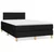 vidaXL vidaXL Box spring postelja z vzmetnico LED črna 120x190 cm blago, (21111336)