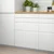 VOXTORP Front fioke, matirano bela, 40x10 cm