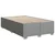 Vidaxl Box spring postelja z vzmetnico svetlo siva 120x200 cm blago