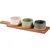 EXCELLENT Komplet skled KO-210001110 snack serving tray with cutting board 3 pcs