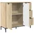 Kreveta Sonoma hrast 89,5 x 33 x 82 cm Konstruirano drvo