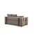 Atelier del Sofa Ugaona garnitura Gondol 105x70x180cm Siva