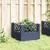 Vrtna sadilica s klinovima plava siva 43,5x43,5x43,5 cm PP