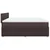 Vidaxl Box spring postelja z vzmetnico temno rjav 200x200 cm blago