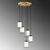 Opviq Luster Swank-702-9, 53x53x113cm, IP20, Zlatno-bele boje
