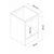Hanah Home kuhinjski element za ugradnu rernu Pk06PK, 60 cm, bor