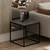 Hanah Home Basak Klub sto, 52x50x50cm, Antracit