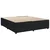 Vidaxl Box spring postelja z vzmetnico črna 200x200 cm žamet