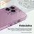 Maska za iPhone 15 6.1 svetlo ljubicasta Sparkle Dust