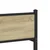 Vidaxl Kovinski posteljni okvir brez vzmetnice sonoma hrast 90x190 cm