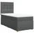 Vidaxl Box spring postelja z vzmetnico temno siva 80x200 cm blago