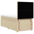 Vidaxl Box spring postelja z vzmetnico krem 100x200 cm blago
