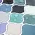 Lanturn ploča 10 pcs Plava Zelena 27 x 27 cm Poliuretan i PET
