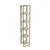 Hanah Home Polica 32,2x178,5x31,3cm Zlatno-Bela