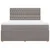 Vidaxl Box spring postelja z vzmetnico taupe 180x200 cm blago