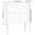 Vidaxl Vzglavje z ušesi krem 93x16x118/128 cm blago
