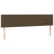 Vidaxl vidaXL Vzglavja za posteljo, 2 kosa, temno rjava, 80x5x78/88 cm, blago
