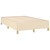 shumee Box spring postelja z vzmetnico krem 120x190 cm blago