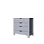Hanah Home Komoda Duru 1600-31, 90x85x42 cm, Bela