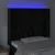 Vidaxl LED posteljno vzglavje črno 93x16x118/128 cm žamet