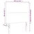 Vidaxl vidaXL Vzglavje postelje z LED diodo črno 100x5x118/128 cm blago