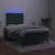 Vidaxl Box spring postelja z vzmetnico LED tem. zelena 120x200cm žamet