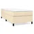 shumee Box spring postelja z vzmetnico krem 90x200 cm blago